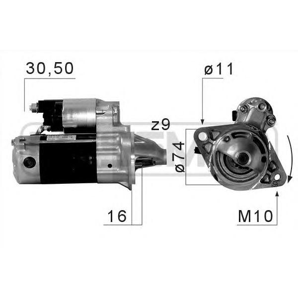 ERA - 220675 (Стартер 12V 1,0 Kw)