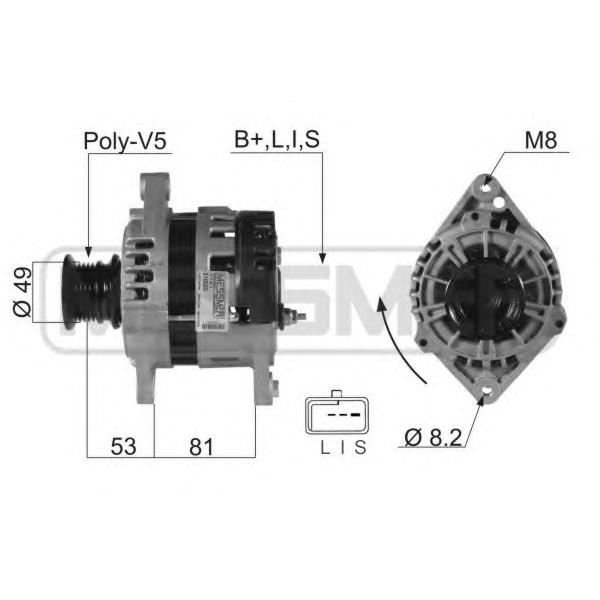 ERA - 210025 (Генератор 14V 85A)