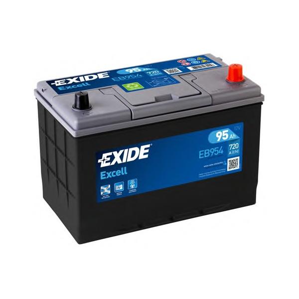 EXIDE - EB954 (АКБ Excell 100Ah 720A 302x172x223 (-+))