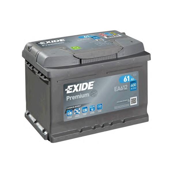 EXIDE - EA612 (АКБ 61Ah 600A 242x174x174 (-+))