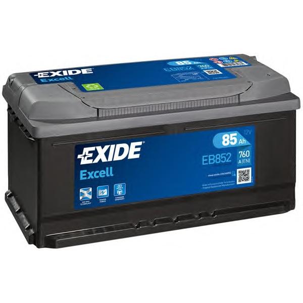 EXIDE - EB852 (Аккумуляторная батарея Excell 85Ah 760A 352x175x175 (-+))