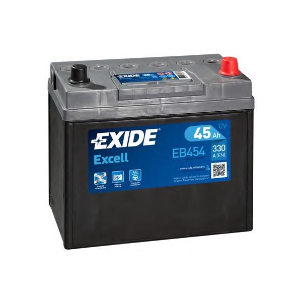 EXIDE - EB454 (Аккумулятор Excell 12V 45Ah 300A 234x127x220mm (-+))