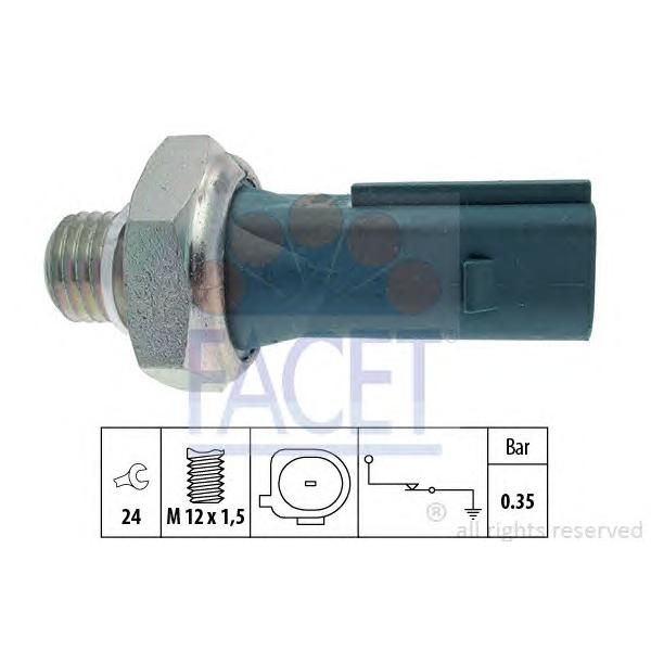 FACET - 7.0177 (Датчик давления масла MERCEDES-BENZ: A-CLASS (W169) A 150 (169.031, 169.331)/A 170 (169.032, 169.332)