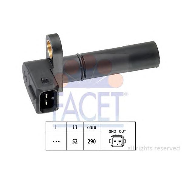 FACET - 9.0035 (Датчик положения коленвала FORD: FIESTA III (GFJ) 1.4/1.6/1.6 Turbo (FBJT)/1.6 XR2i 89-97, FIESTA Mk)