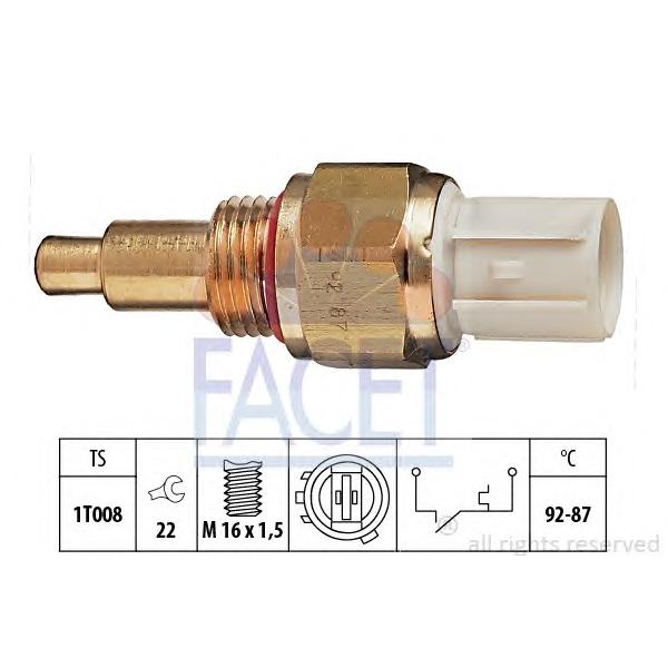 FACET - 7.5138 (Датчик вкл.вентилятора Honda Accord/Prelude 2,0:2,3L 16V 90-> (2pin) 87/92C (see OE))