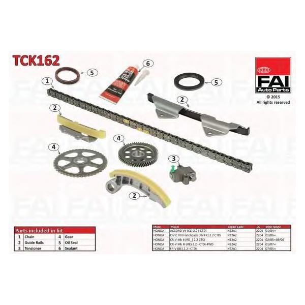 FAI AUTOPARTS - TCK162 (Комплект цепи ГРМ HONDA ACCORD VII (CL) 2.2 i-CTDi 02/03- (N22A1))
