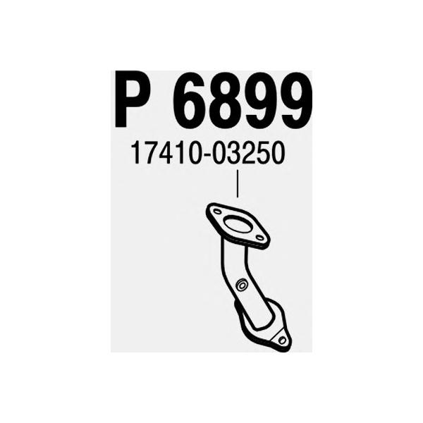 FENNO - P6899 (Трубопровод выпускной TOYOTA AVENSIS 2.0 97-00)