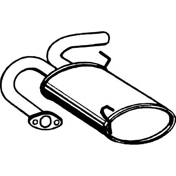 FENNO - P4105 (Глушитель NISSAN X-TRAIL 2.2TD 03-07)