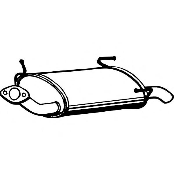 FENNO - P4217 (Глушитель NISSAN PRIMERA 1.6/1.8/2.0 96-02)