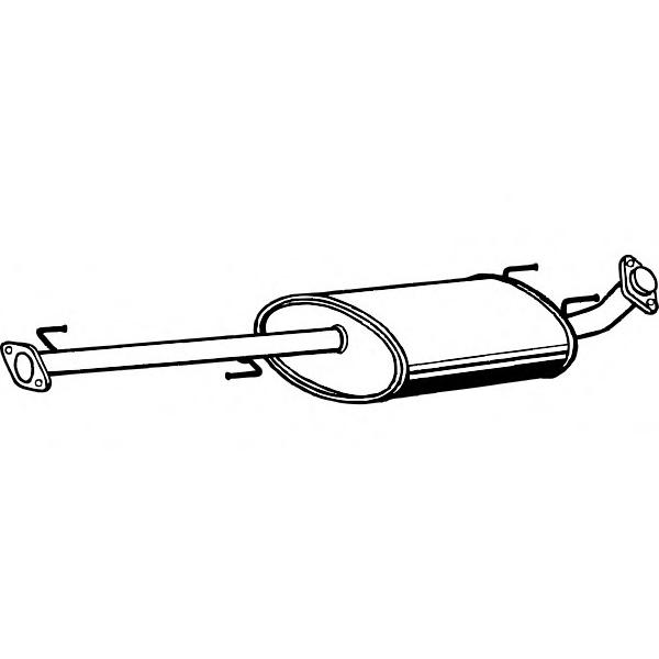 FENNO - P6929 (Глушитель средний TOYOTA LAND CRUISER 3.0 D 03-)
