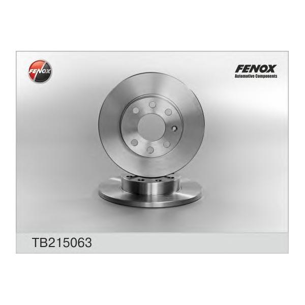 FENOX - TB215063 (диск торм. пер./ Opel Ascona/Astra/Kadett/Vectra 1.3-1.7D 84>)