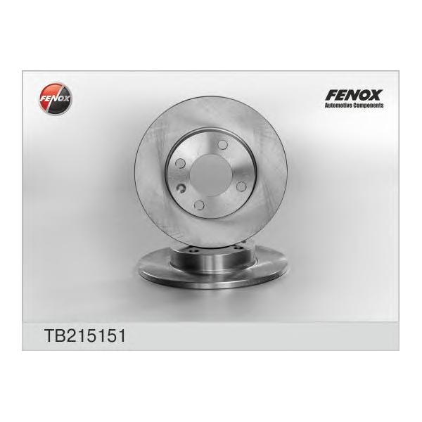 FENOX - TB215151 (Диск тормозной передний 239x10 для VW Golf II, Audi 80 (B2))