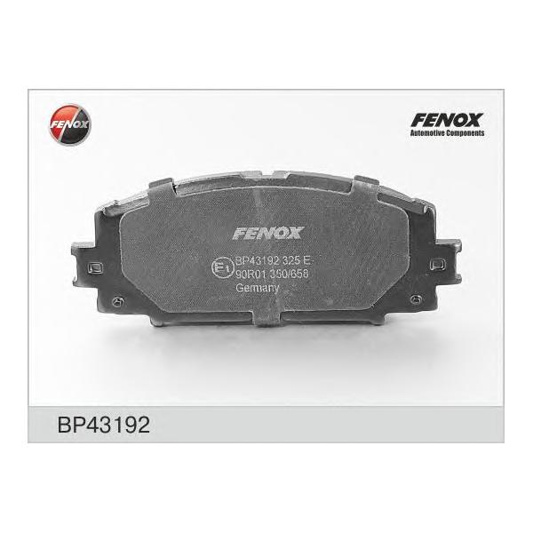 FENOX - BP43192 (Колодки тормозные дисковые)