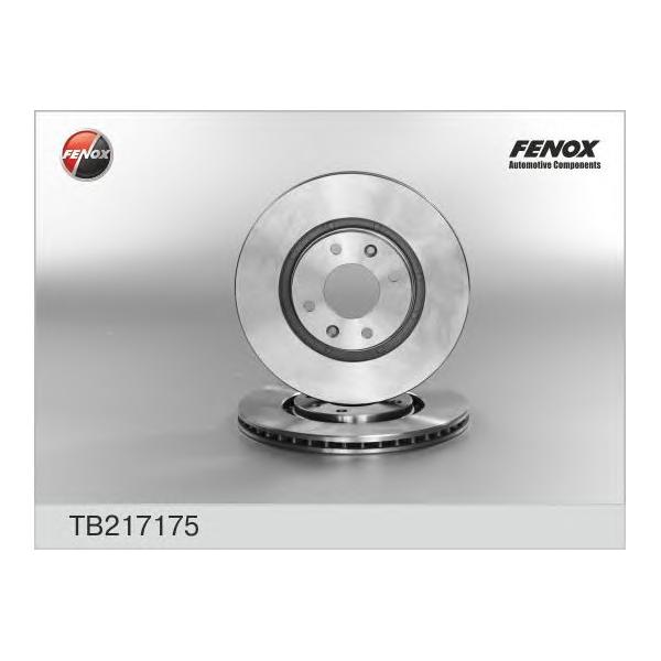 FENOX - TB217175 (диск торм. пер./ Peugeot 306, Citroen Xantia 1.8-2.0 95>)