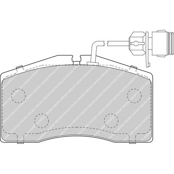FERODO - FDB1509 (колодки дисковые п./ Audi A8 3,7/4,2/2,5/3,3TDI 98-02)