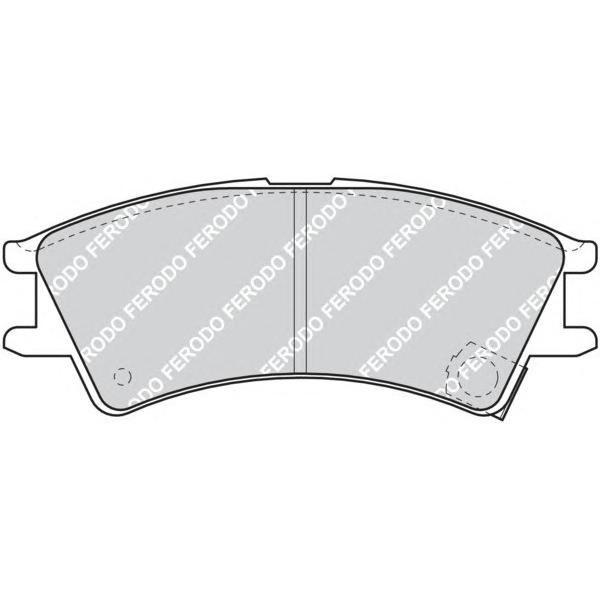 FERODO - FDB1326 (колодки дисковые п./ Hyundai Atos/Atos Prime 1.0i 12V 98>)