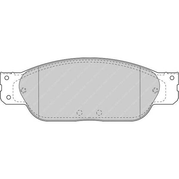 FERODO - FDB1485 (колодки дисковые п./ Jaguar S-Type 3,0/4,0 99>)