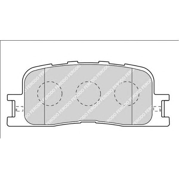FERODO - FDB1909 (Колодки тормозные TOYOTA CAMRY (_V30_) 2.4/3.0 01>04/HIGHLANDER 00>07 задние)