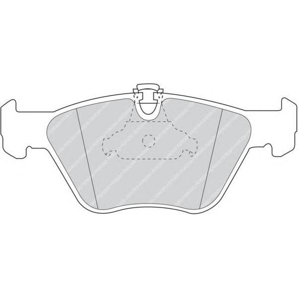 FERODO - FDB1073 (колодки дисковые п./ BMW E39 2.0i-3.5i/2.5TDi/3.0D 95>)