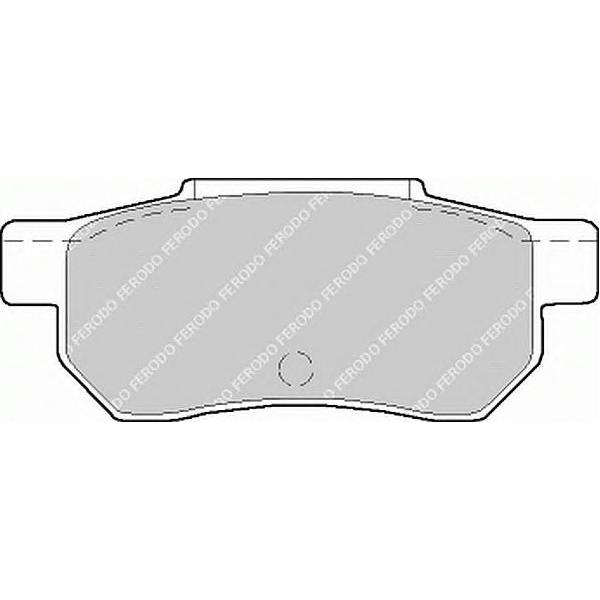 FERODO - FSL472 (колодки дисковые з./ Honda Accord 2.0 /16V 85-89/Civic 1.4-1.8 87-95)