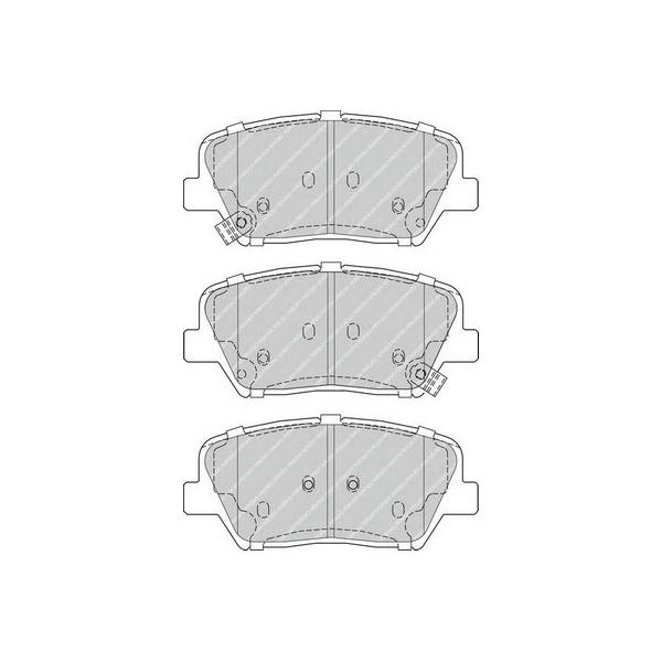FERODO - FDB4396 (FDB4396 колодки дисковые передние!/ Hyundai Santa Fe 10>, Kia Sorento 11>)