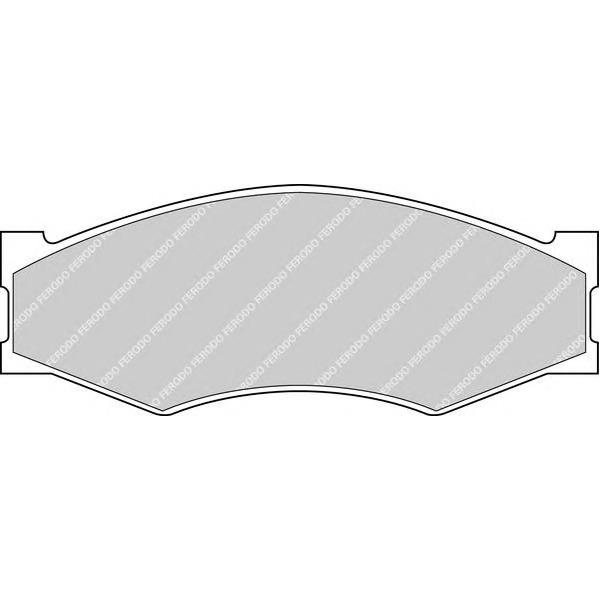 FERODO - FDB 340 (колодки дисковые п./ Nissan Bluebird 1.8-2.0D 84-88)