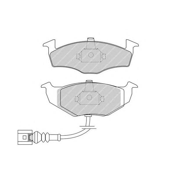 FERODO - FDB1634 (колодки дисковые п./ Skoda Fabia 03>)