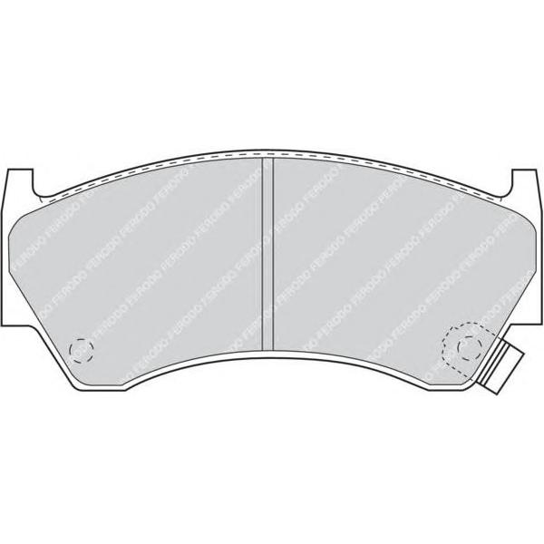 FERODO - FDB 1091 (колодки дисковые п./ Nissan Almera 1.4i-2.0D 95>)