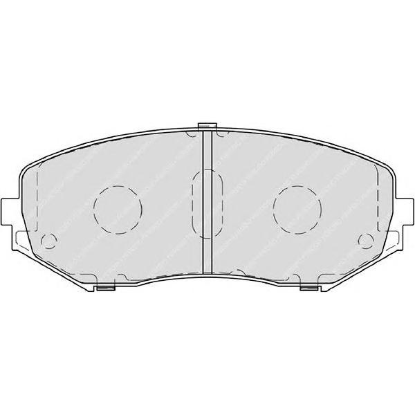FERODO - FDB4060 (колодки дисковые п./ Suzuki Grand Vitara 1.6VVT/2.0i JLX/1.9DDiS/2.0DLXi 06>)