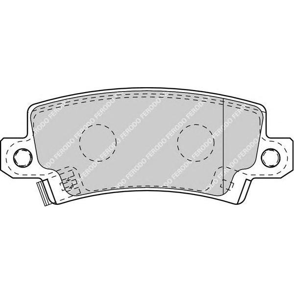 FERODO - FDB1574 (колодки дисковые з./ Toyota Corolla 1.4i/1.6/2.0D диск 15