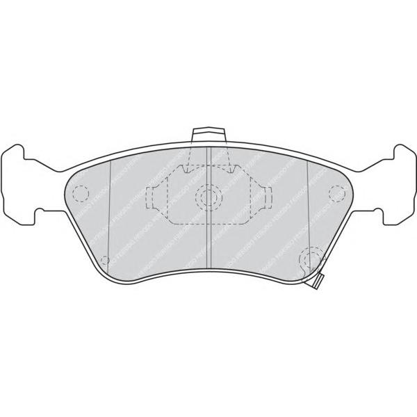 FERODO - FDB1321 (колодки дисковые п./ Toyota Avensis 1.6i-2.0i 16V/2.0TD 97>)