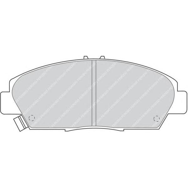 FERODO - FDB 904 (колодки дисковые п./ Accord/Prelude 2.0 /16V 92>, Rover 600 1.8-2.0 93)