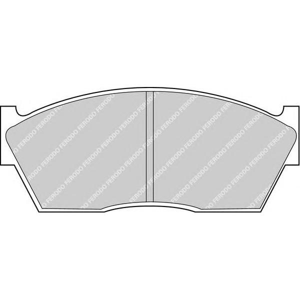 FERODO - FDB 285 (колодки дисковые п./ Honda Civic 1.5 83-87)
