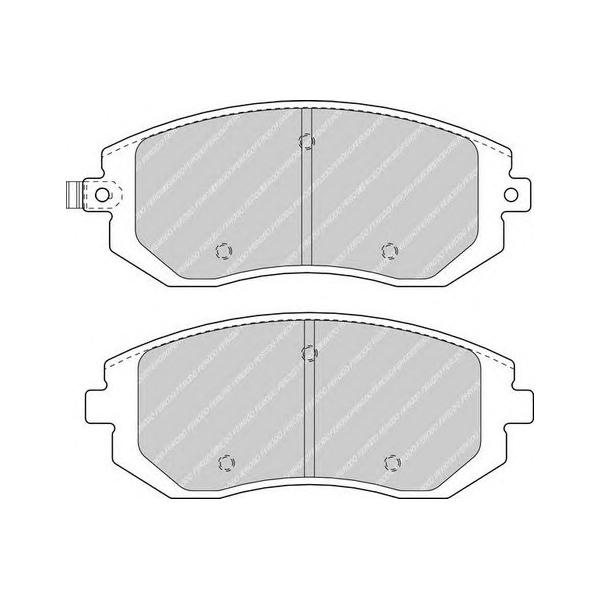 FERODO - FDB1639 (колодки дисковые п./ Subaru Forester/Impreza 1.6/2.0 02>)