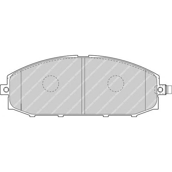 FERODO - FDB1577 (колодки дисковые п./ Nissan Patrol Y61 4.5i/2.8TD/4.2TD 97>/3.0Di 00>)
