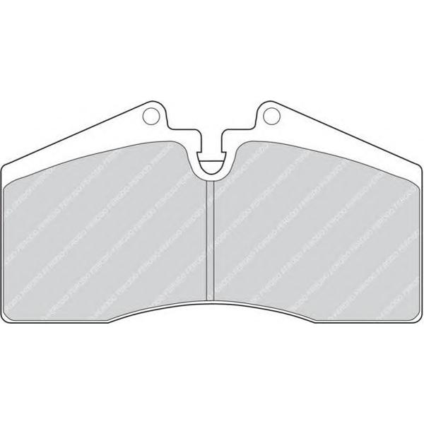 FERODO - FDB560 (колодки дисковые п./ Porsche 911 3.3T 90-93/Carrera RS 3.6/T 89-93)