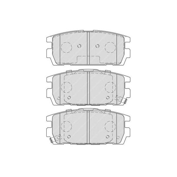 FERODO - FDB1841 (колодки дисковые з./ Hyundai Terracan HP 2.5TD/2.9CRDi 01>)