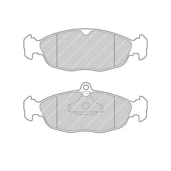 FERODO - FDB 732 (колодки дисковые п./ Opel Vectra A/Astra F 1.4i-1.8i/1.7D/TD 91-98)