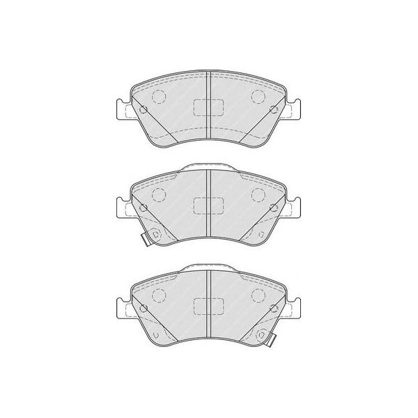 FERODO - FDB4046 (колодки дисковые п./ Toyota Auris 1.4VVTi/1.6VVTi/1.4D-4D 07>)