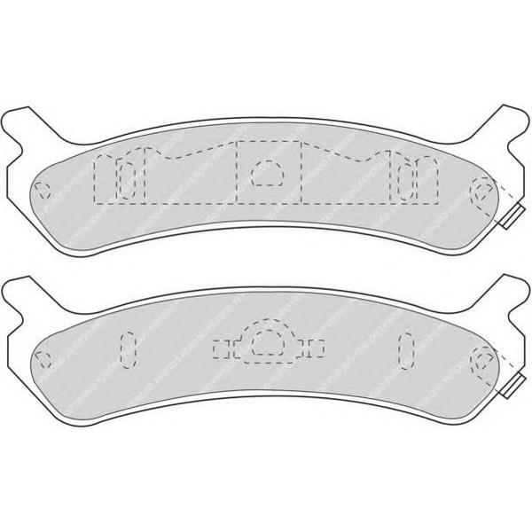 FERODO - FDB1033 (колодки дисковые з./ Hyundai Sonata 2.4/3.0 V6 91-93)
