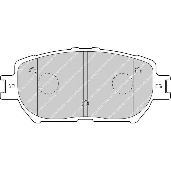 FERODO - FDB1620 (колодки дисковые п./ Toyota Camry 2.4WT-i/3.0i 01>)
