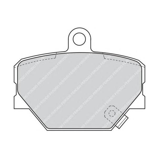 FERODO - FDB1162 (колодки дисковые п./ Smart 0.6-0.8CDi 98>)