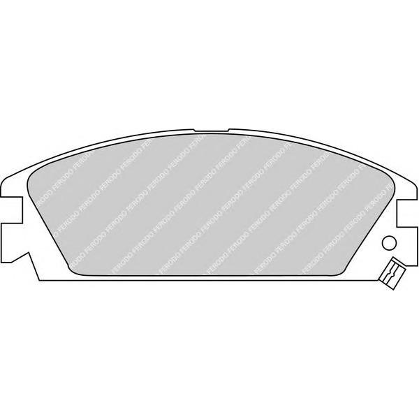 FERODO - FDB 454 (колодки дисковые п./ Honda Accord 1.6/2.0 86-90)