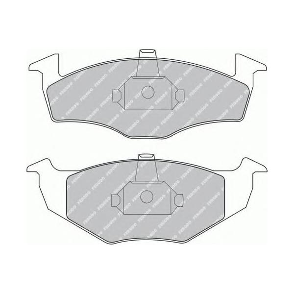 FERODO - FSL1101 (колодки дисковые п./ VW Polo 1.0i-1.9D/SDi 96-01/Lupo 1.0i/1.4i/1.7SDi)