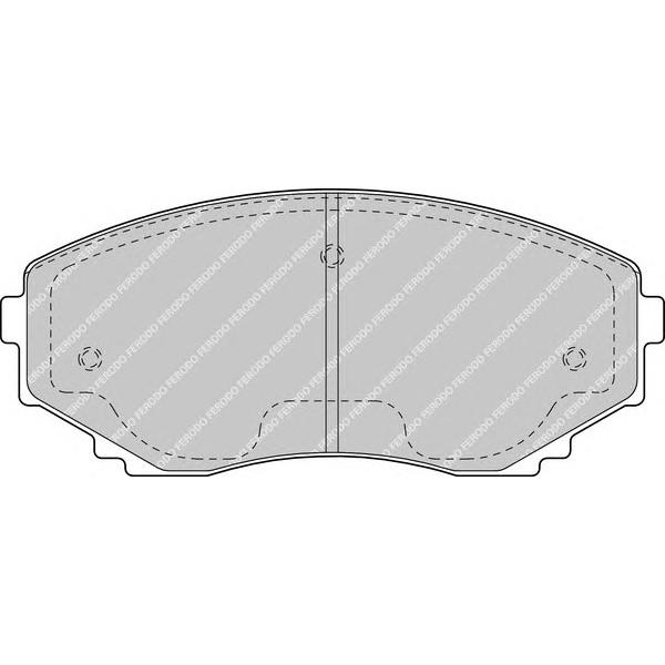 FERODO - FDB1445 (колодки дисковые п./ Mazda MPV 2.0i-3.0i/2.5TD /4WD 96>)