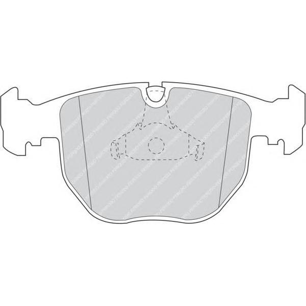 FERODO - FDB997 (колодки дисковые п./ BMW E39 3.0-4.0/3.0D 00-03/E53 3.0/4.4/3.0D 00>)