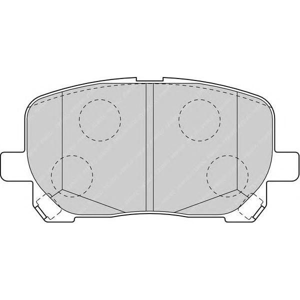 FERODO - FDB1529 (колодки дисковые п./ Toyota Avensis Verso 2.0VVT-i/2.0D4-D 01>)