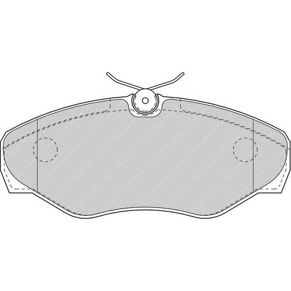 FERODO - FDB1515 (колодки дисковые п./ Renault Trafic CDi80/CDi101 01>/Espace 98>)