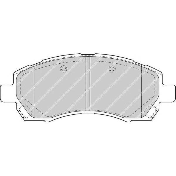 FERODO - FDB1612 (колодки дисковые п./ Subaru Legacy 2.0/2.2 94-99/Impreza 1.6/2.0 99-00)
