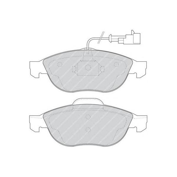 FERODO - FDB1134 (колодки дисковые п./ Alfa 156 1.6i-2.4JTD 97>)